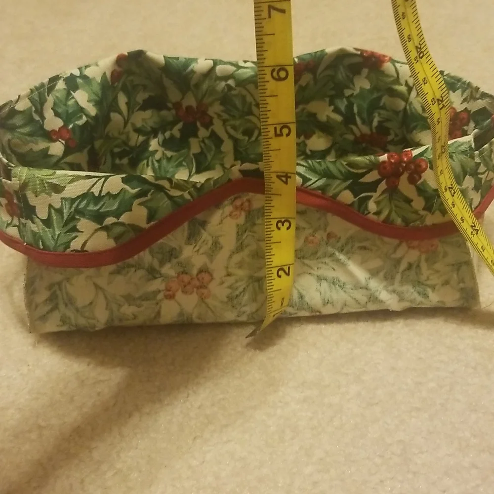 Longaberger liner for 2002 Traditions basket  American Holly NWT